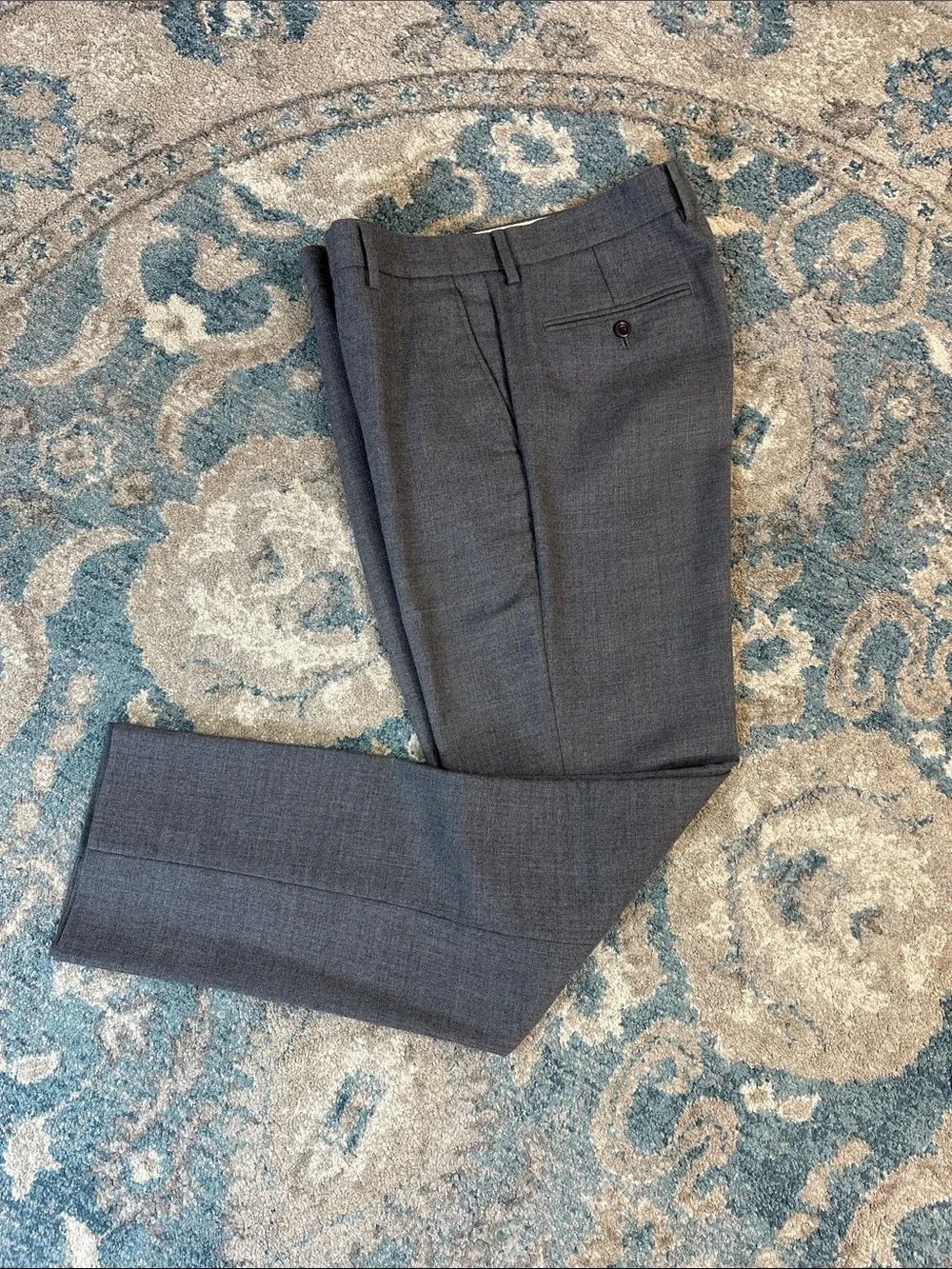 J. Crew Bowery Men's Tailored Dress Pants — Charcoal Gray